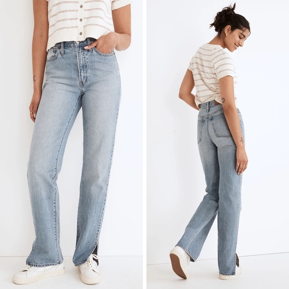 Madewell - The Perfect Vintage Straight Jean Applefield Wash: Side-Slit Edition - Picture 2 of 14